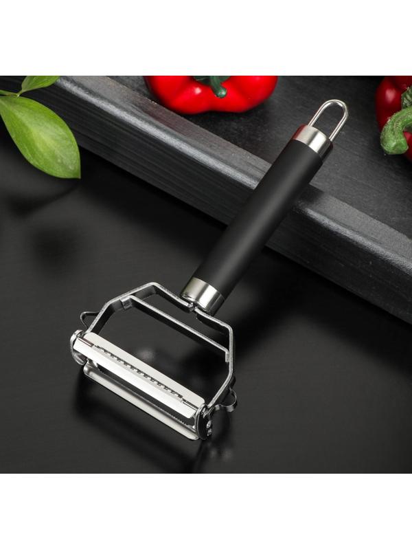 Овощерезка Доляна Venus, нержавеющая сталь, цвет чёрный