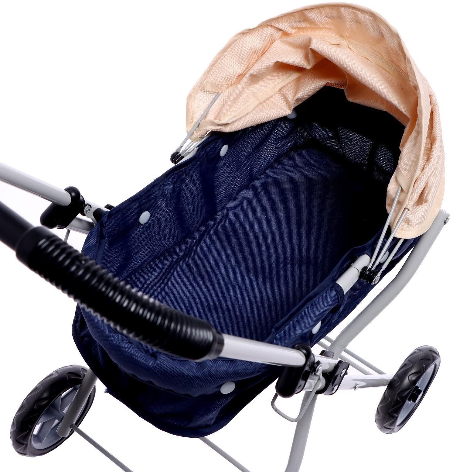 Коляска для кукол, металлический каркас, универсальная