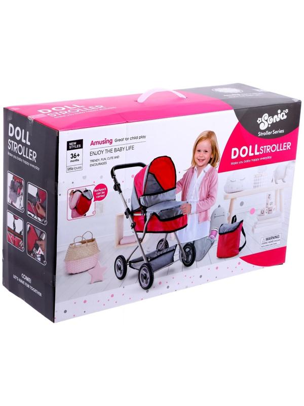 Коляска для кукол, металлический каркас, универсальная