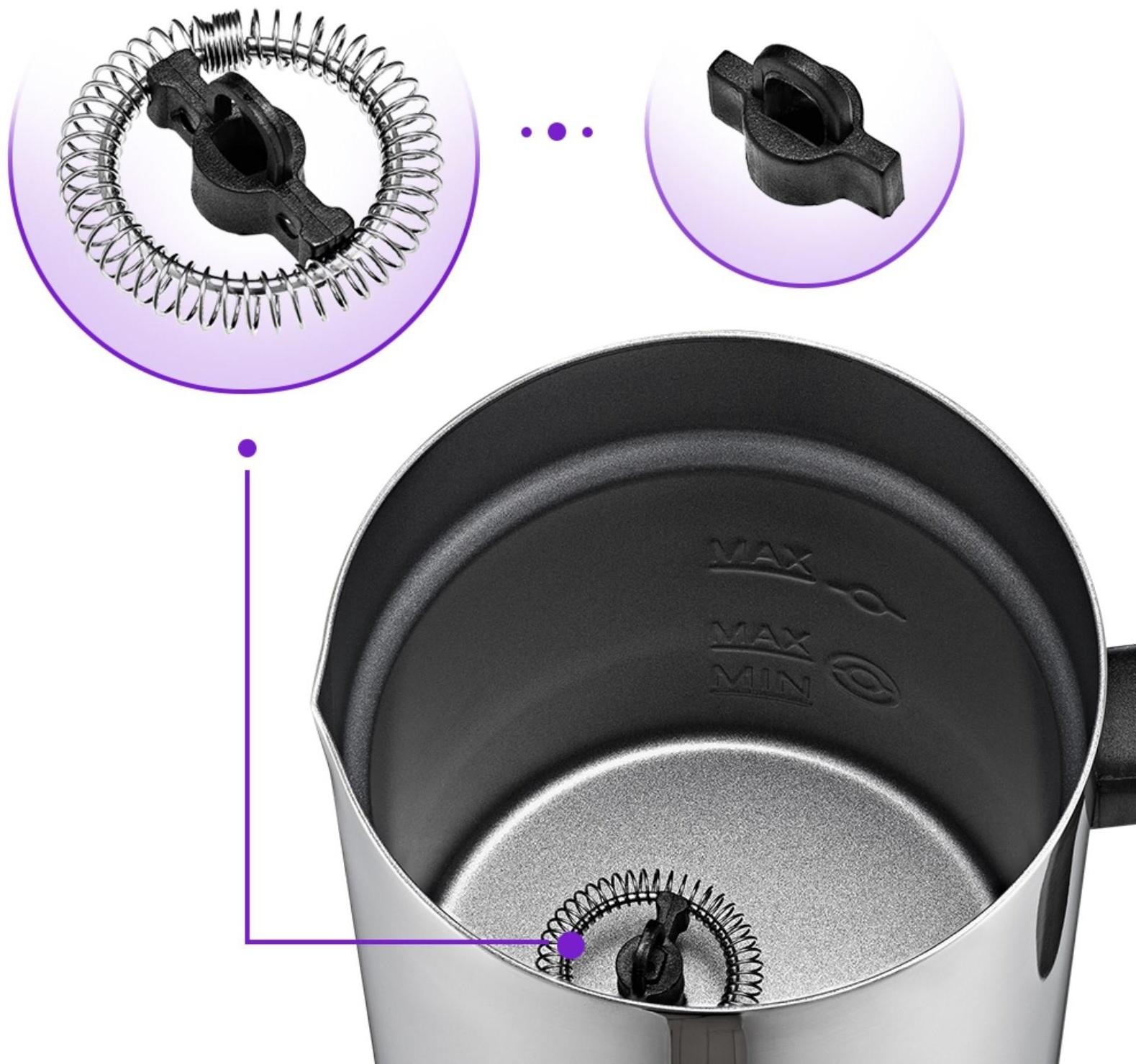 Капучинатор Kitfort КТ-758, 500 Вт, 0.3 л, 4 режима, серый