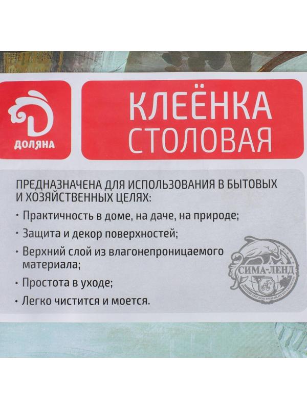 Клеёнка столовая на нетканой основе Доляна «Сад», рулон 20 метров, ширина 137 см, толщина 0,08 мм