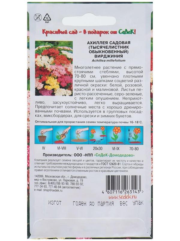 Семена Цветов Ахиллея 