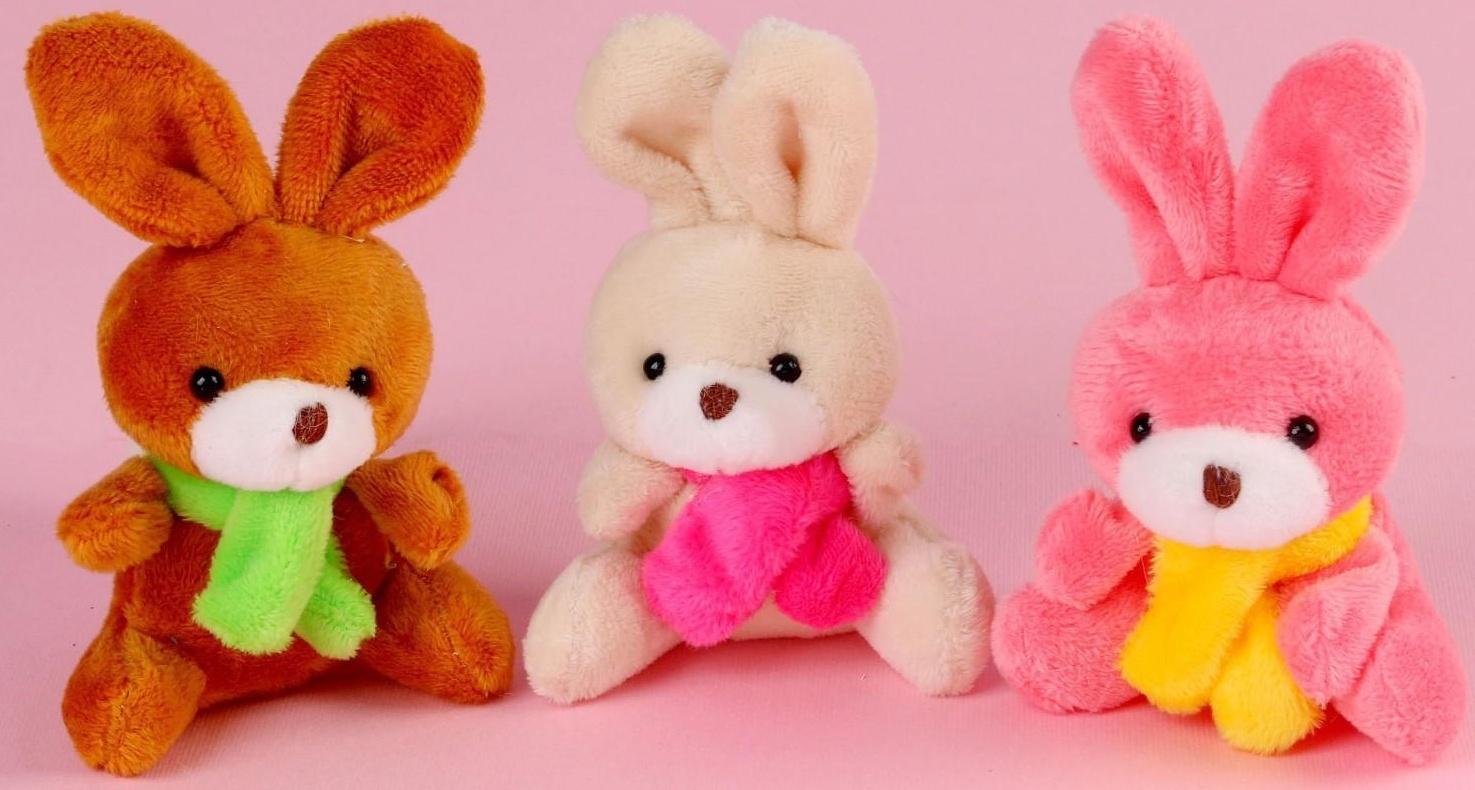 Мягкая игрушка «Моей половинке», зайчик, цвета МИКС