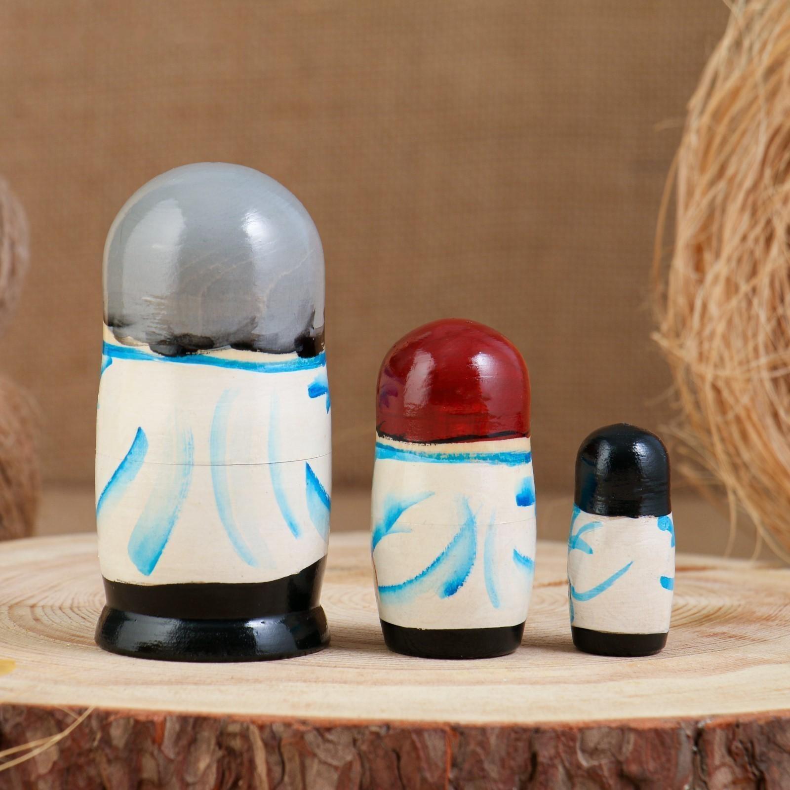 Матрёшка «Доктор», 3 кукольная. 10 см