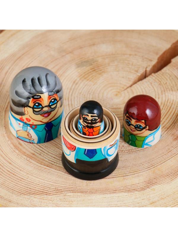 Матрёшка «Доктор», 3 кукольная. 10 см