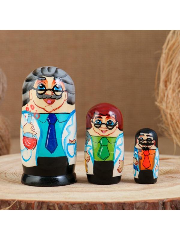Матрёшка «Доктор», 3 кукольная. 10 см