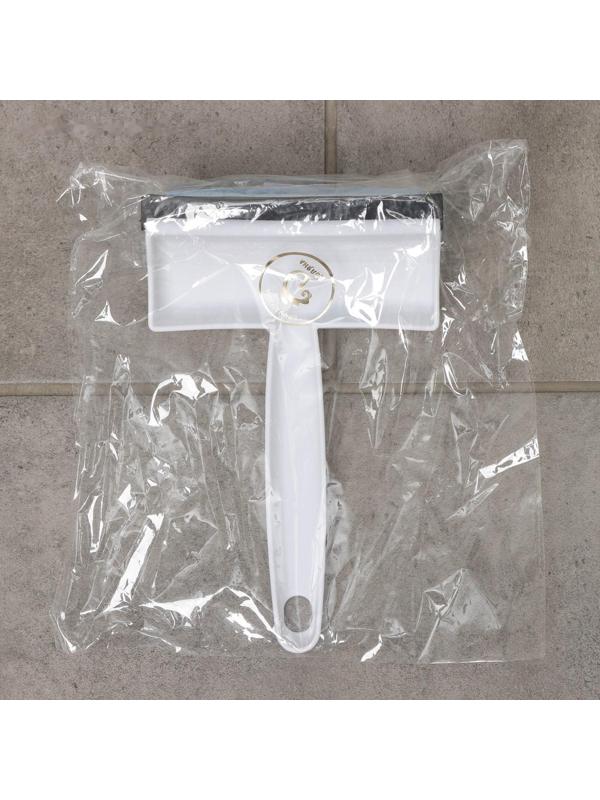 Окномойка с поролоновой насадкой Доляна «Компакт», для зеркал, стекол и душевых кабин, 12×18×4 см