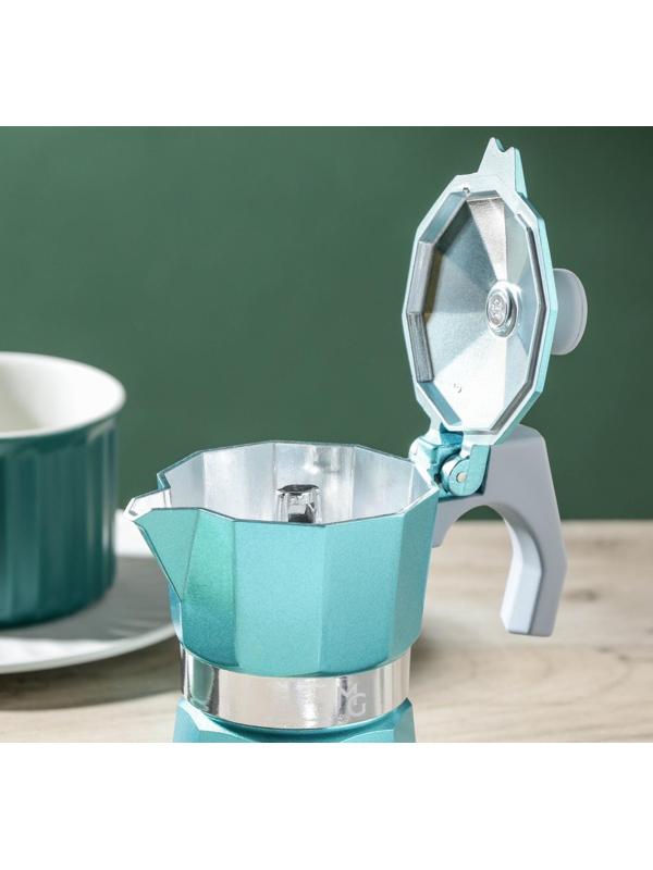 Кофеварка гейзерная Magistro Azure, на 1 чашку, 50 мл