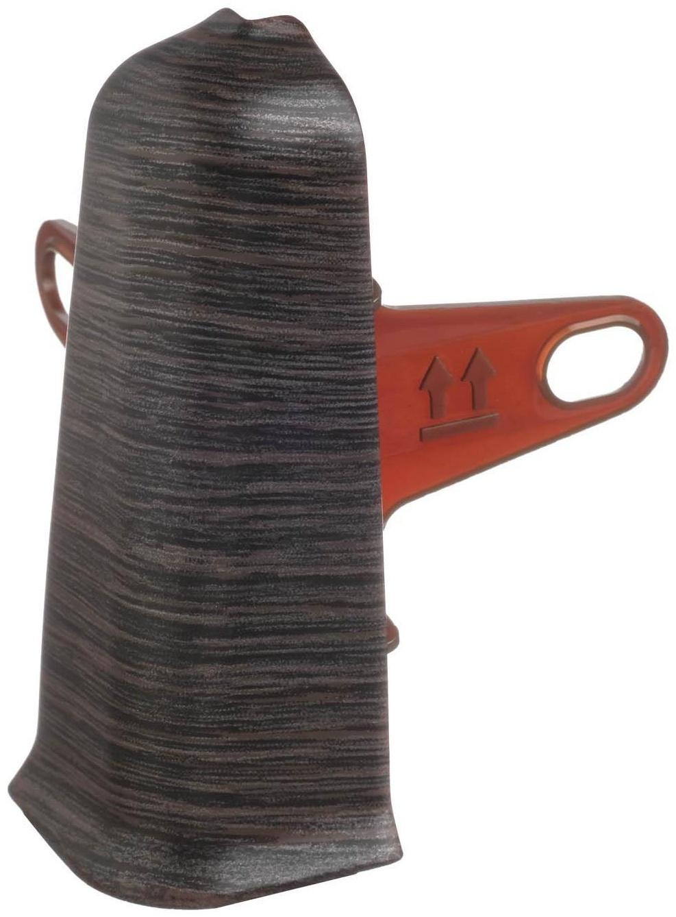 Угол наружный (внешний) с крепежом для плинтуса 70мм 