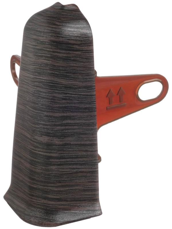 Угол наружный (внешний) с крепежом для плинтуса 70мм 