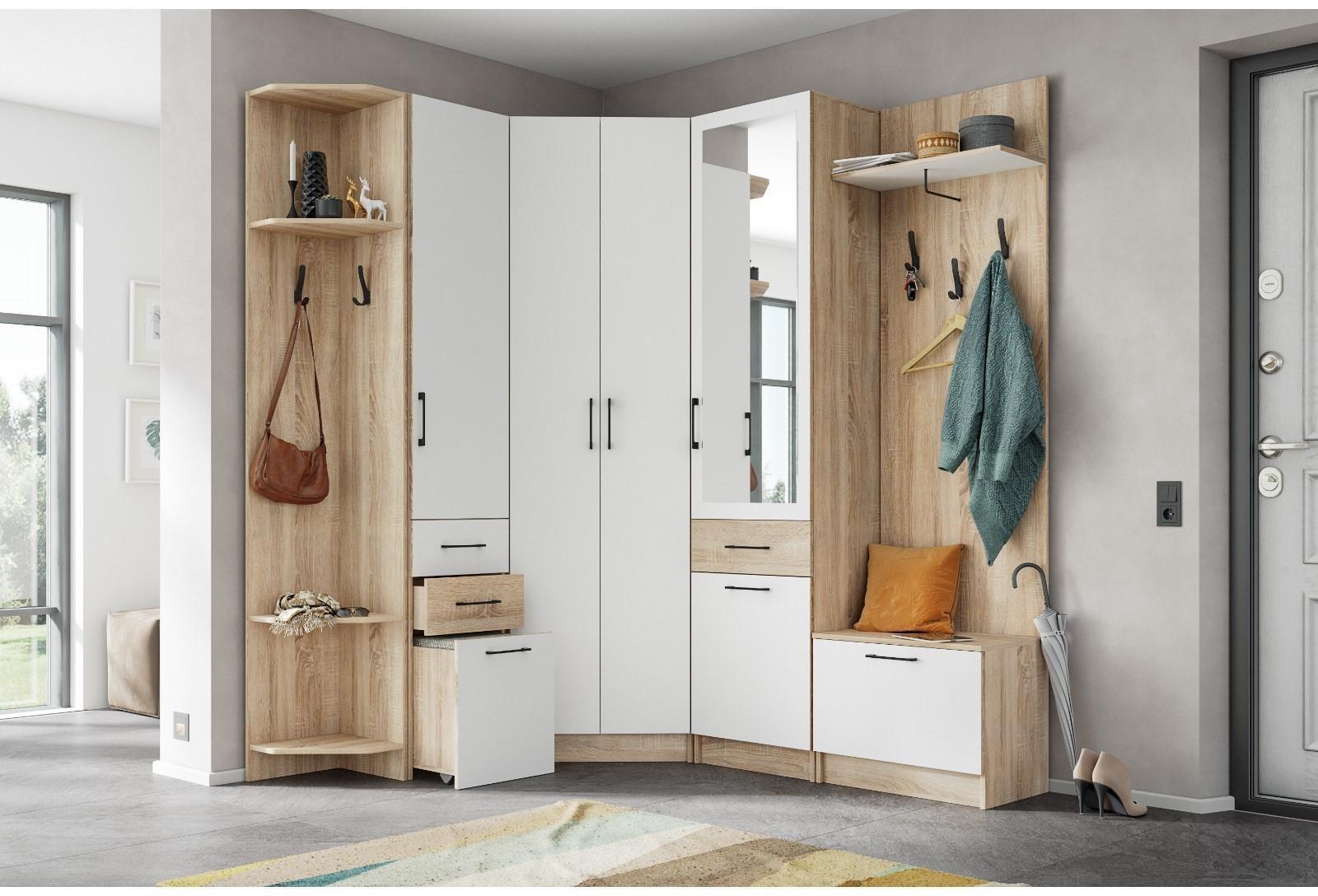 Угловое завершение Денвер 360х360х2150 дуб сонома