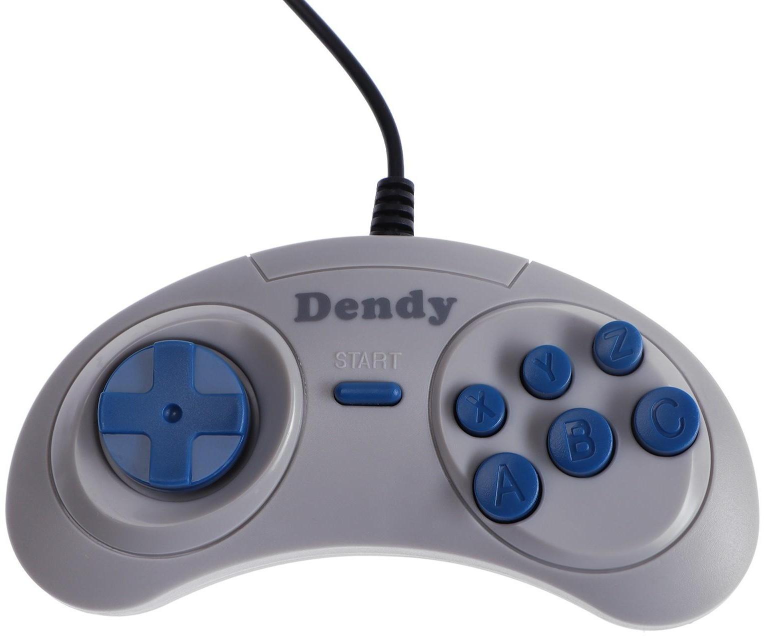 Геймпад для Dendy 8-bit, 9pin, 2 шт в комплекте, серый