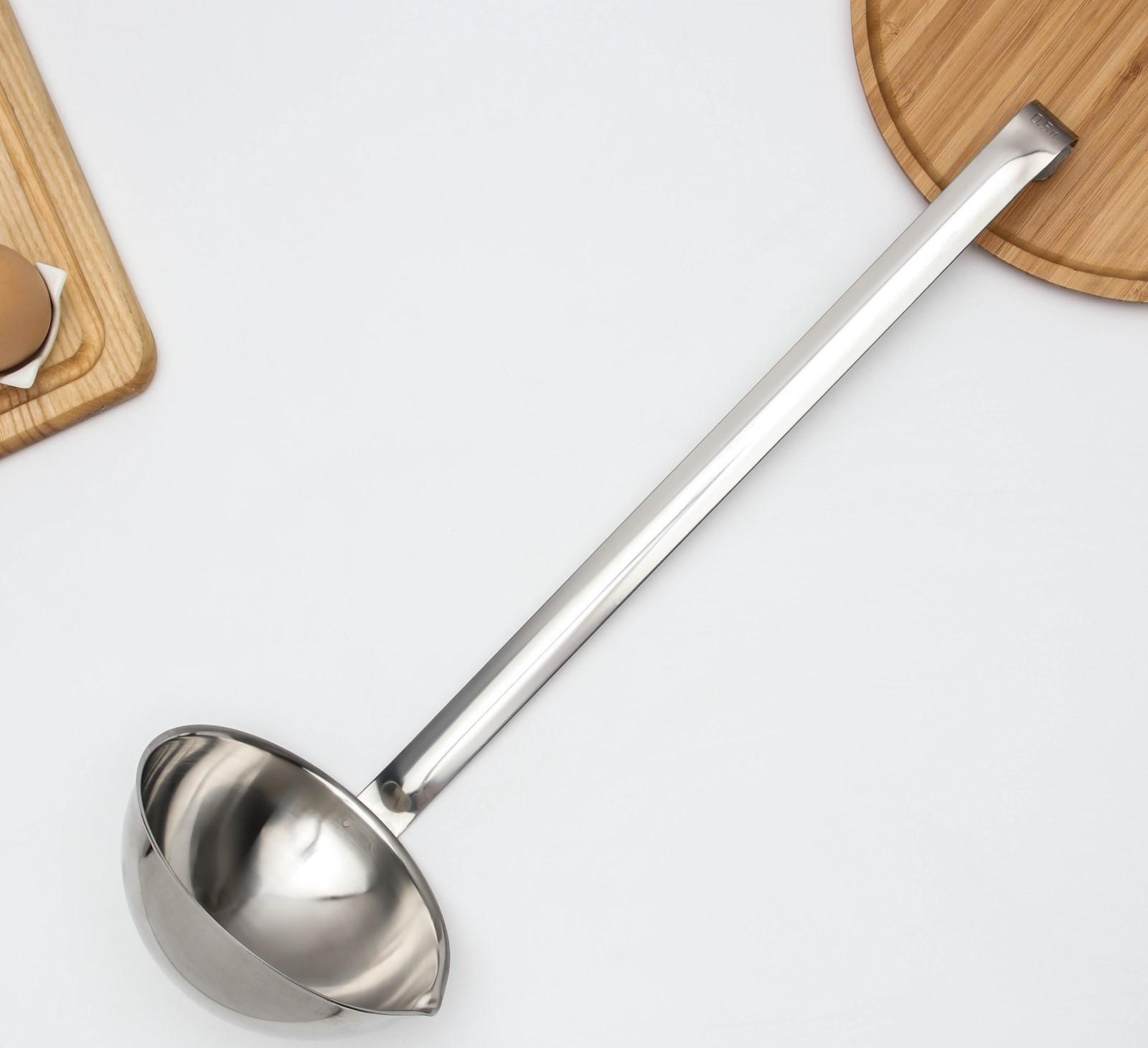 Ложка разливательная-чумичка «Поварская», 500 мл