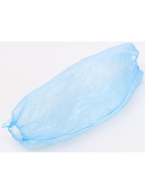 Нарукавники полиэтиленовые, синие, 10 мкм