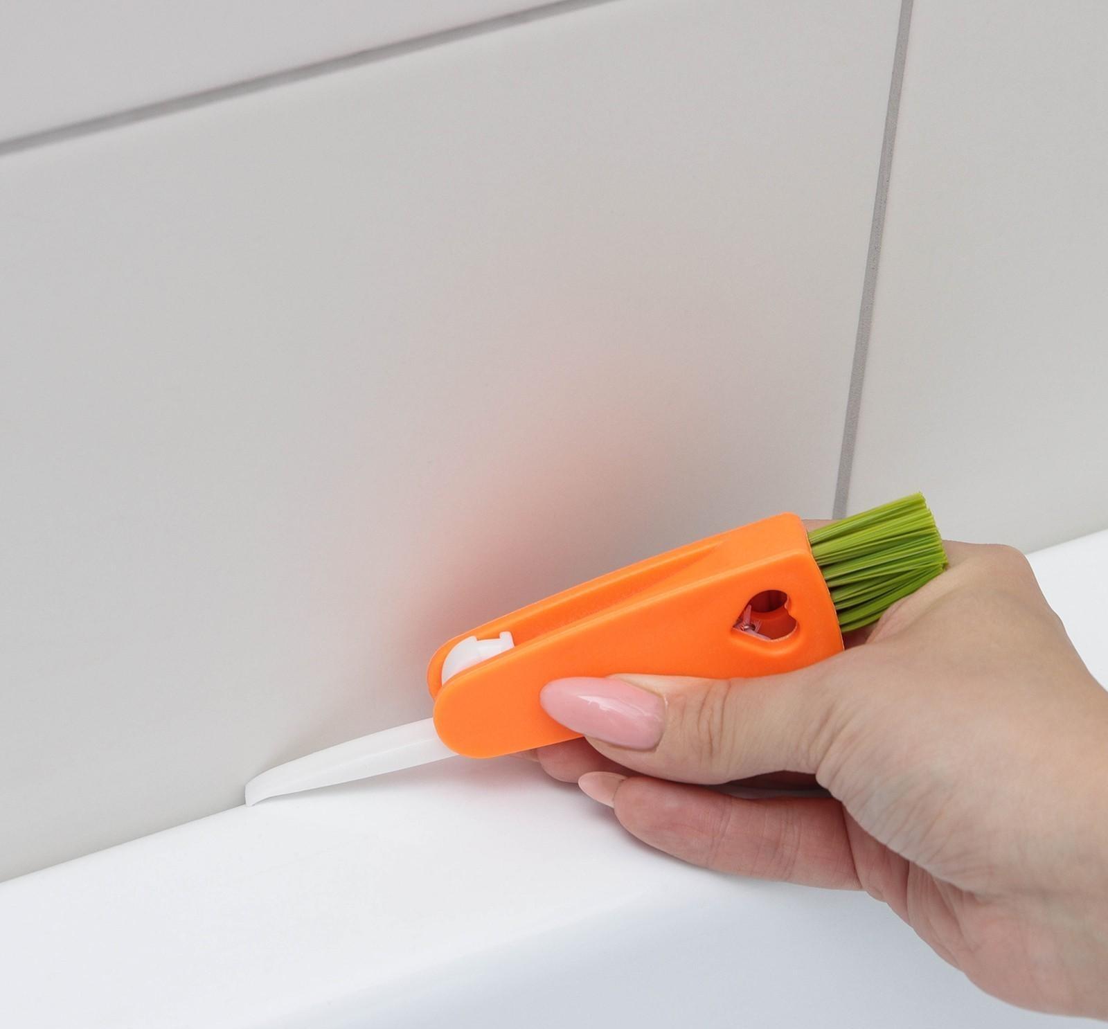 Щётка универсальная, 3 щётки в одном корпусе, 13 см, цвет МИКС