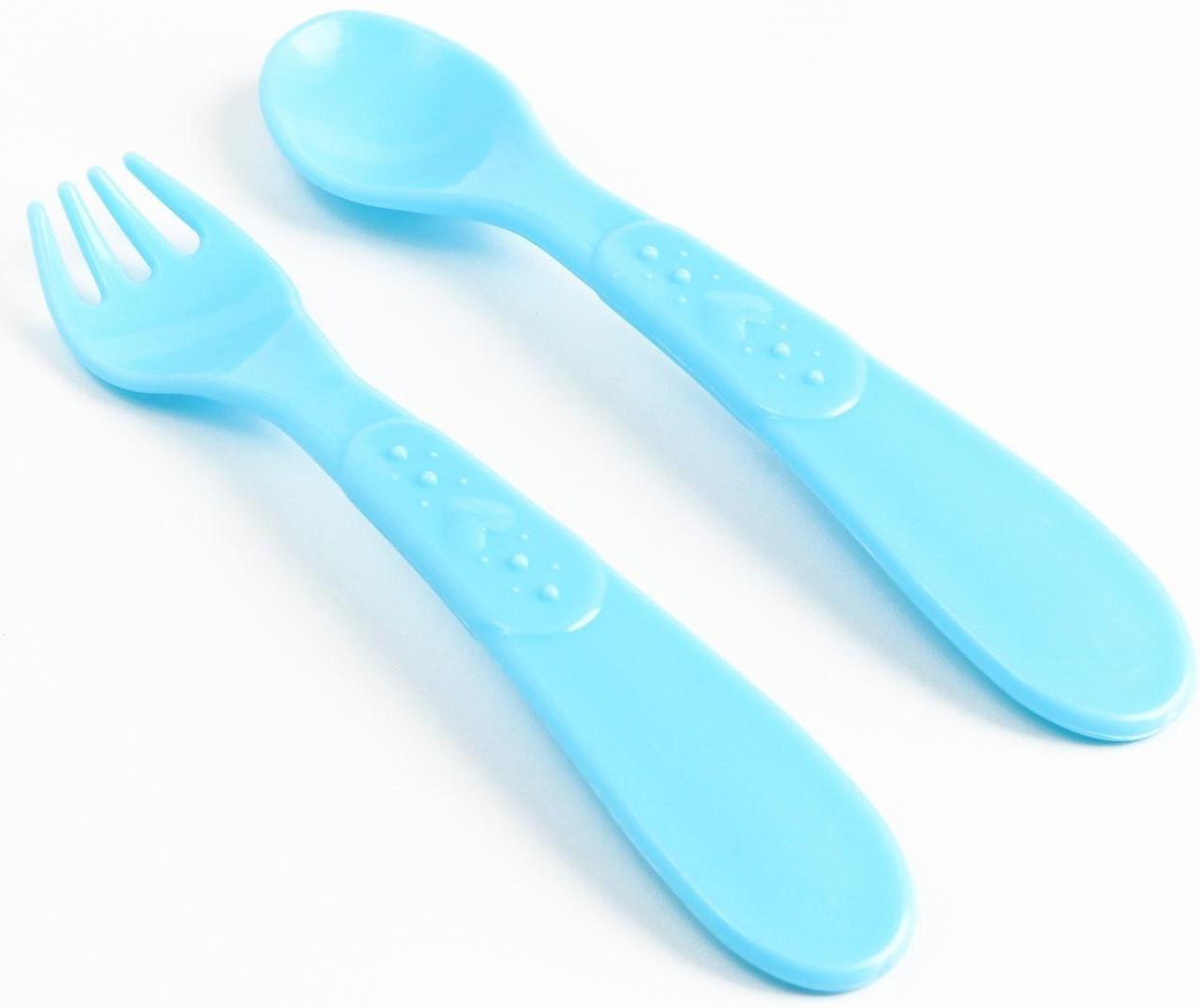 Набор детской посуды «Пингвинчик», тарелка на присоске 250мл, вилка, ложка