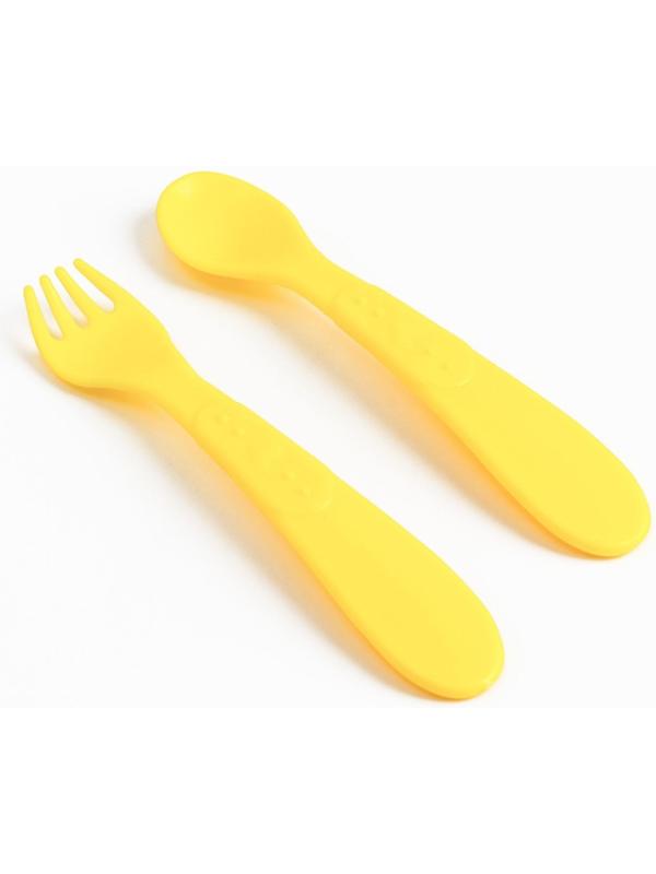 Набор детской посуды «Мишка принц», тарелка на присоске 250мл, вилка, ложка