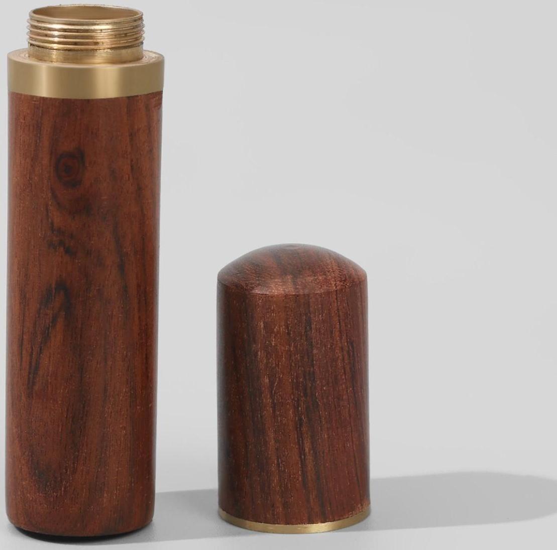 Игольница-туба, 8,5 × 1,7 × 1,7 см, цвет коричневый