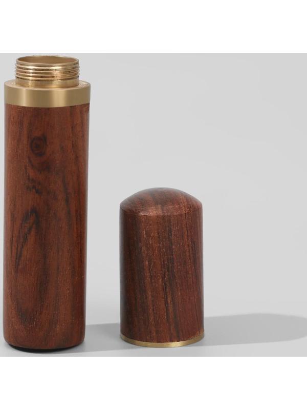 Игольница-туба, 8,5 × 1,7 × 1,7 см, цвет коричневый