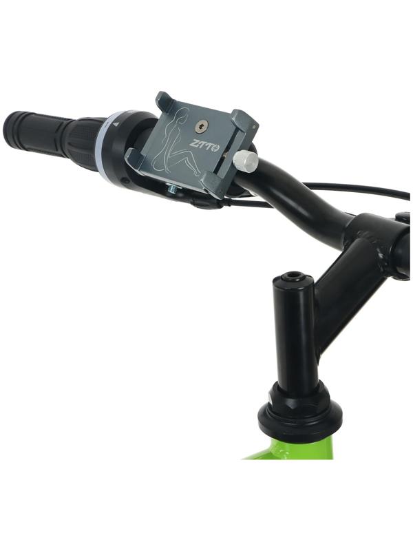 Держатель телефона на руль, алюминий, цвет серый