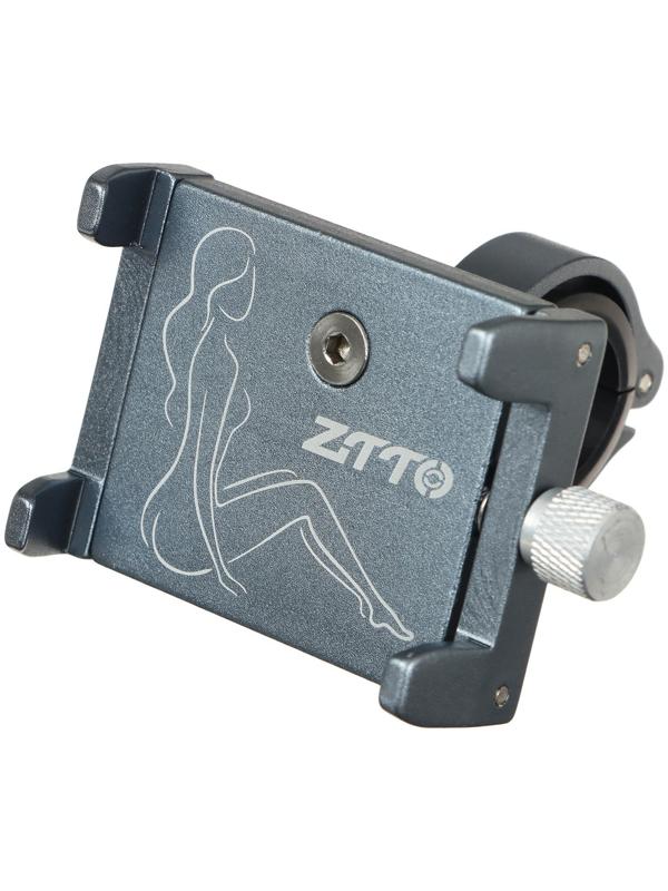 Держатель телефона на руль, алюминий, цвет серый