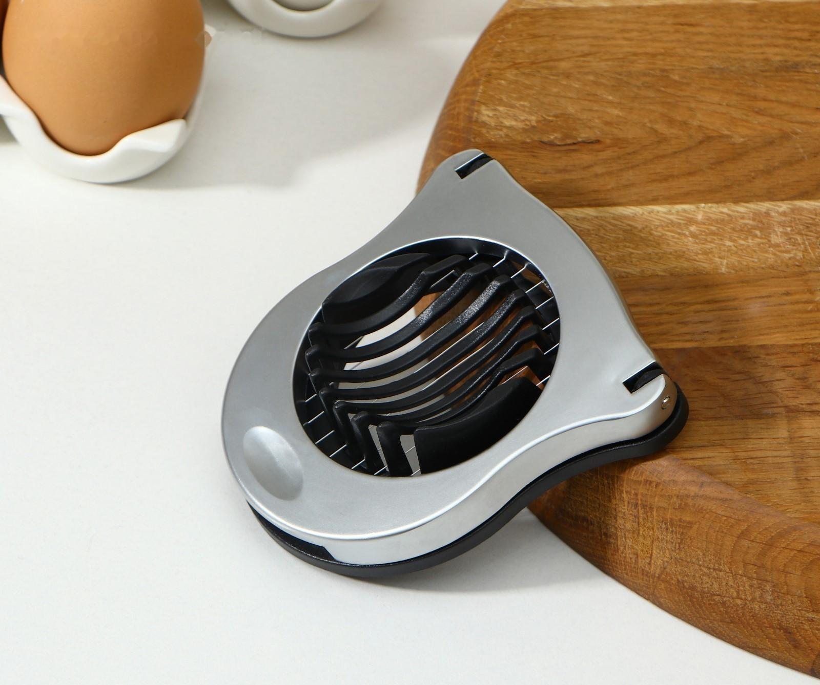 Яйцерезка Magistro Volt, нержавеющая сталь, цвет серебряный, чёрный