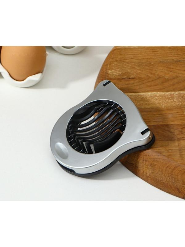 Яйцерезка Magistro Volt, нержавеющая сталь, цвет серебряный, чёрный