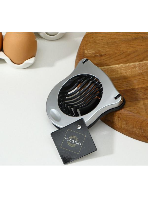 Яйцерезка Magistro Volt, нержавеющая сталь, цвет серебряный, чёрный