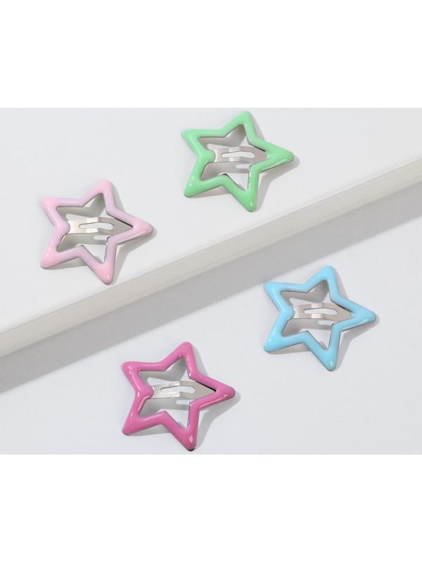 Заколки для волос детские «Сияй», 4 шт.