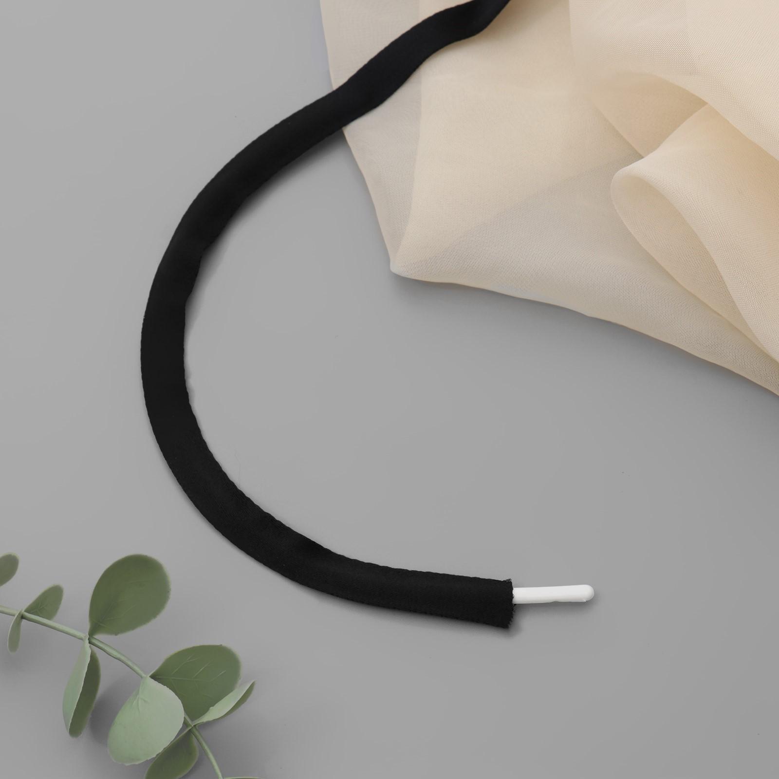 Лента тоннельная, двухстрочная, 10 мм, 10 ± 0,5 м, цвет чёрный