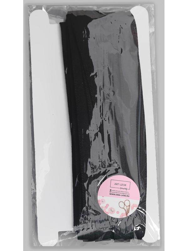 Лента тоннельная, двухстрочная, 10 мм, 10 ± 0,5 м, цвет чёрный