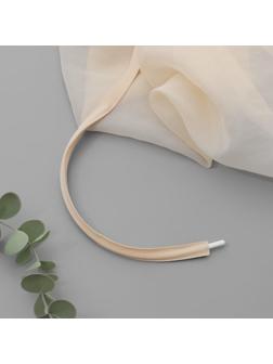 Лента тоннельная, двухстрочная, 10 мм, 10 ± 0,5 м, цвет бежевый