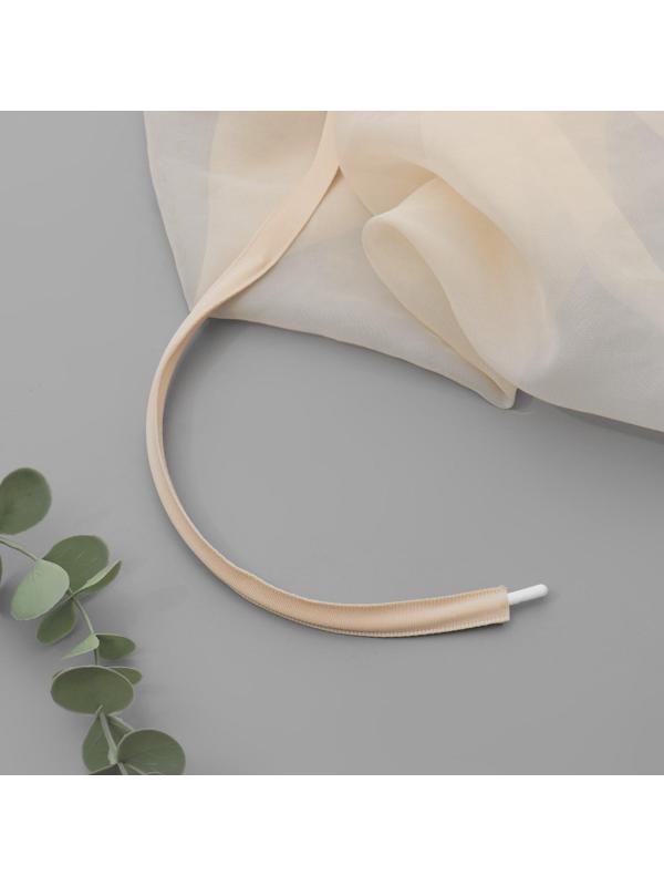 Лента тоннельная, двухстрочная, 10 мм, 10 ± 0,5 м, цвет бежевый