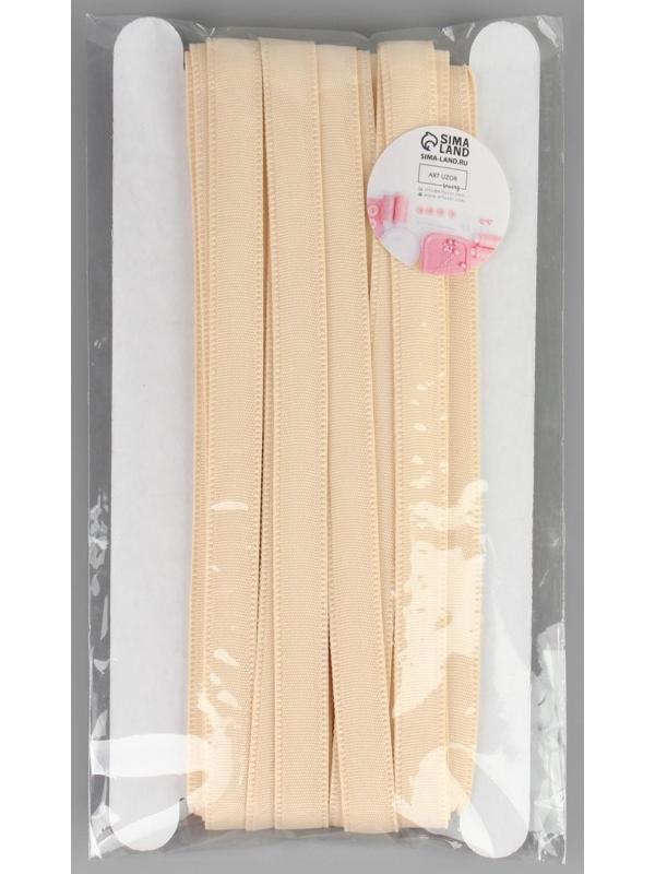 Лента тоннельная, двухстрочная, 10 мм, 10 ± 0,5 м, цвет бежевый