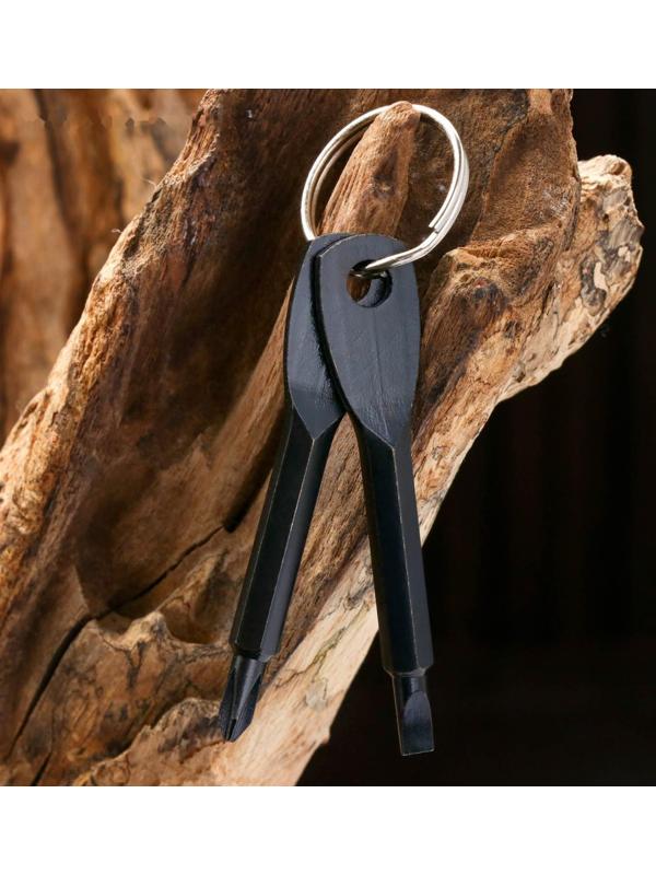 Брелок из двух отверток, черный