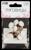 Набор пластиковых пуговиц на ножке, d = 15 мм, 10 шт, матовые, цвет белый/золотой