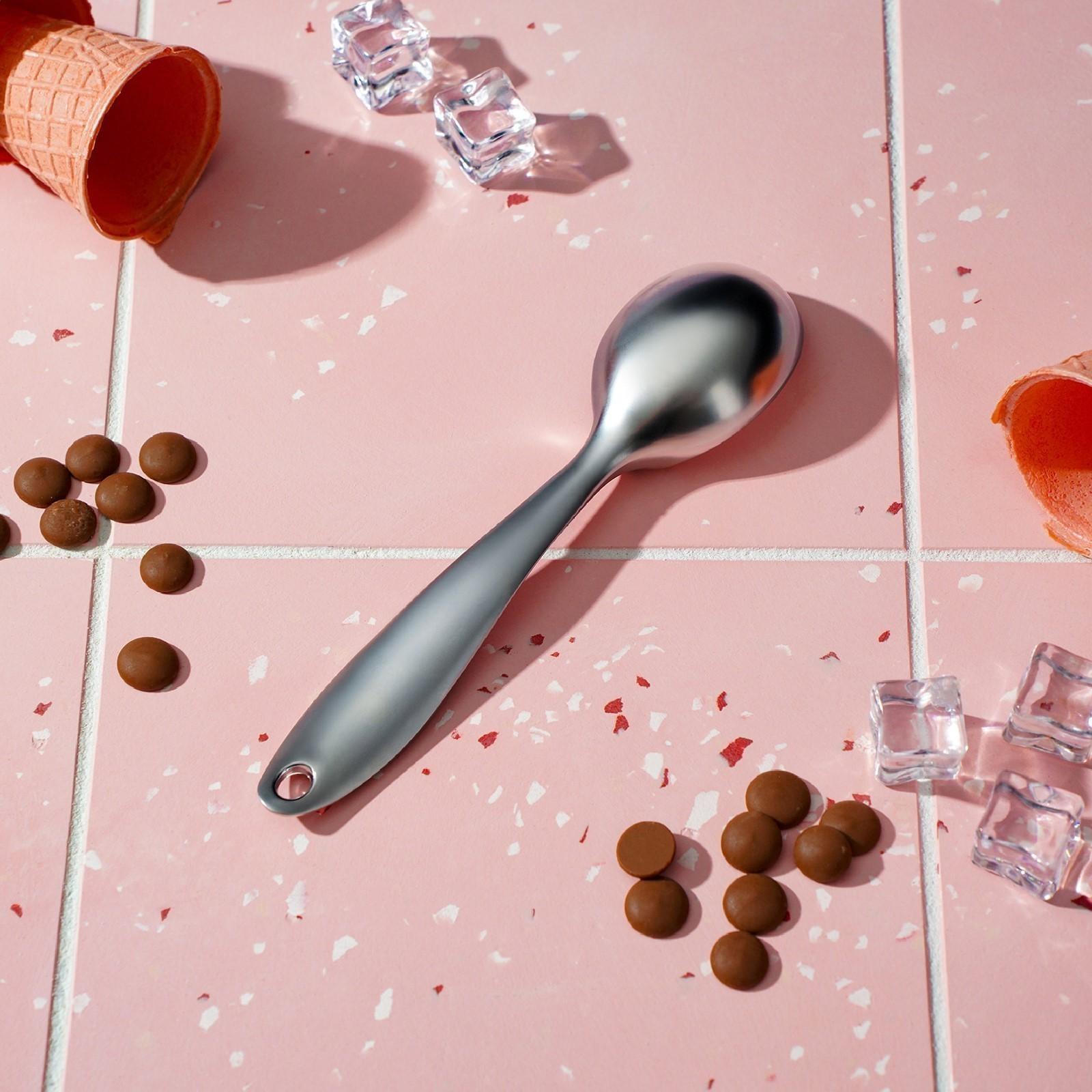 Ложка для мороженого Magistro Volt, 17,3×4,2×2,3 см, нержавеющая сталь, цвет серебряный