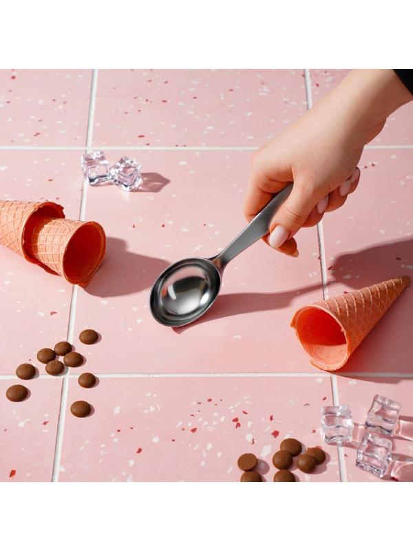 Ложка для мороженого Magistro Volt, 17,3×4,2×2,3 см, нержавеющая сталь, цвет серебряный