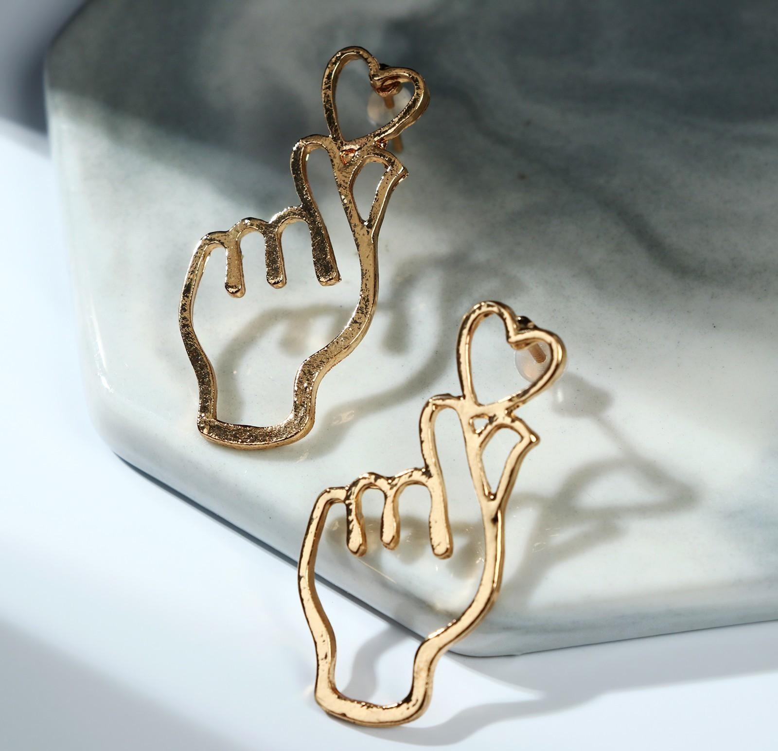 Серьги металл 