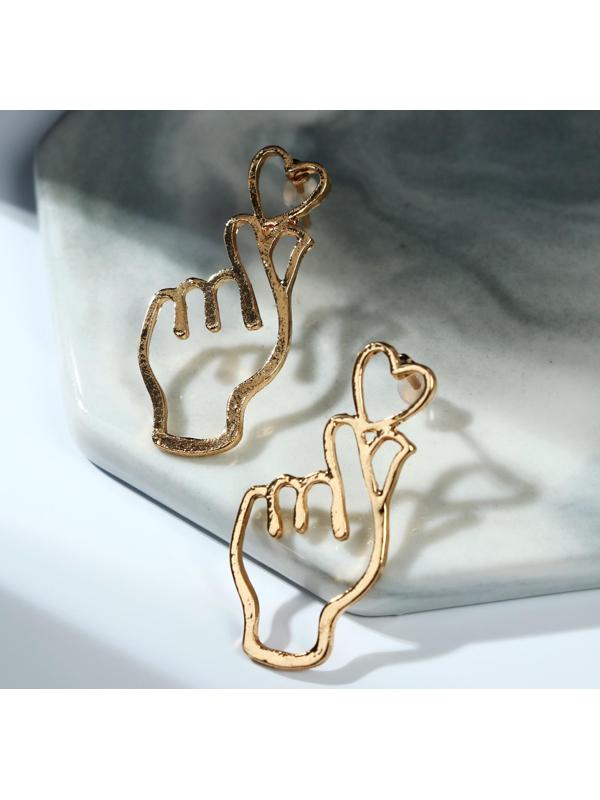 Серьги металл 