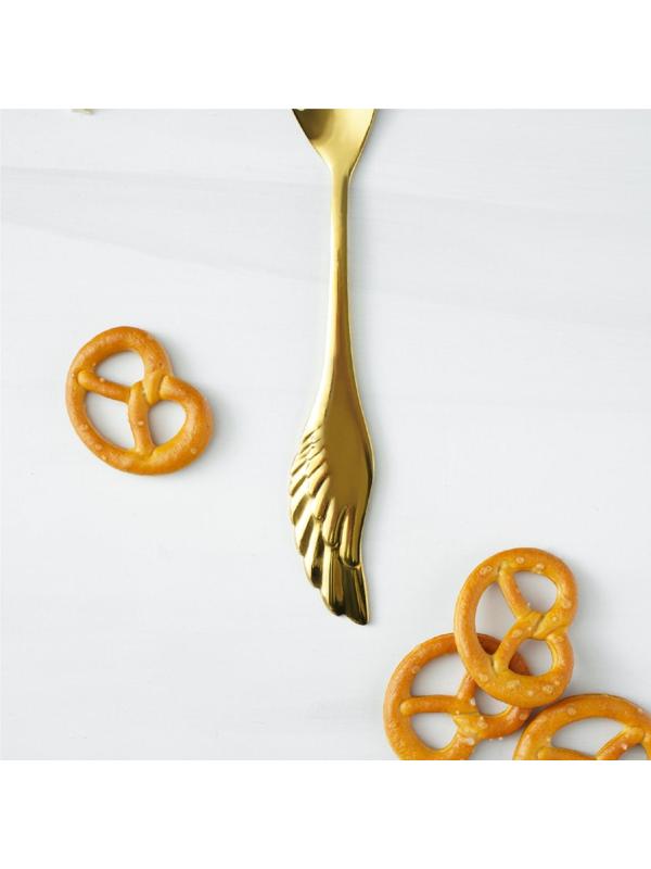 Ложка чайная из нержавеющей стали Magistro Wings, h=14 см, цвет золотой