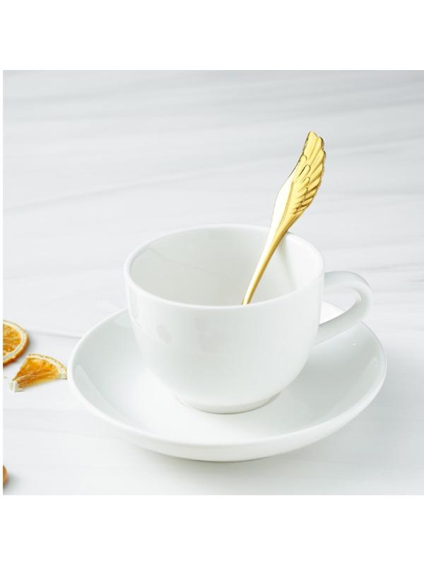 Ложка чайная из нержавеющей стали Magistro Wings, h=14 см, цвет золотой