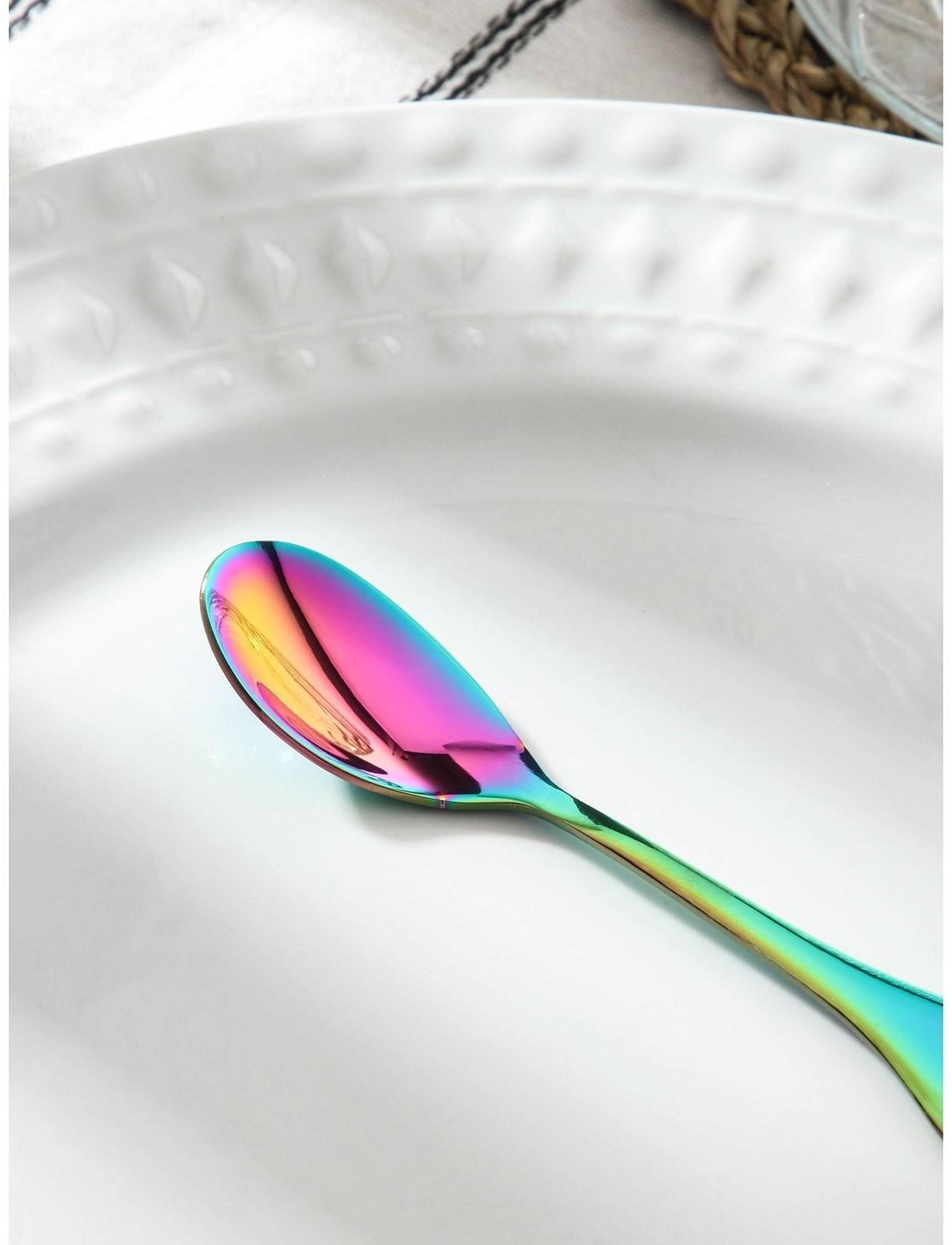 Ложка чайная из нержавеющей стали Magistro Wings, h=14 см, цвет неоновый