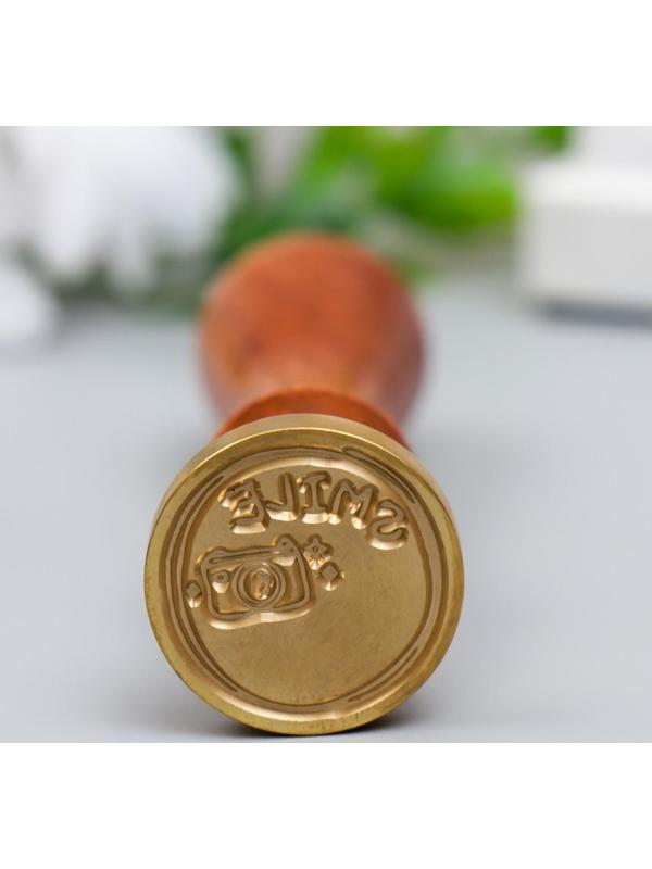 Печать для сургуча с деревянной ручкой 