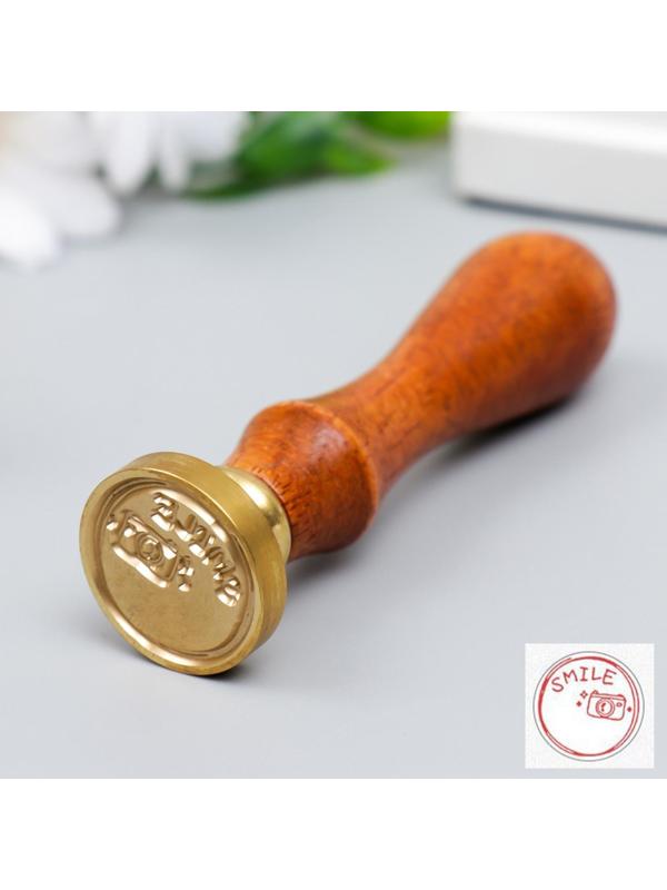 Печать для сургуча с деревянной ручкой 
