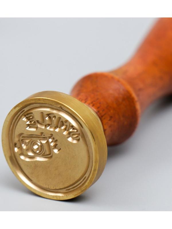Печать для сургуча с деревянной ручкой 