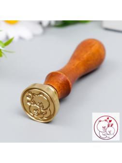 Печать для сургуча с деревянной ручкой 