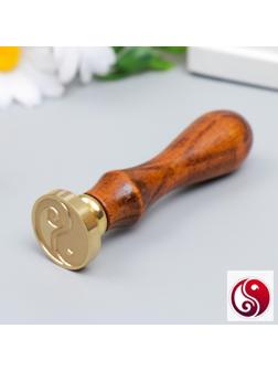 Печать для сургуча с деревянной ручкой 