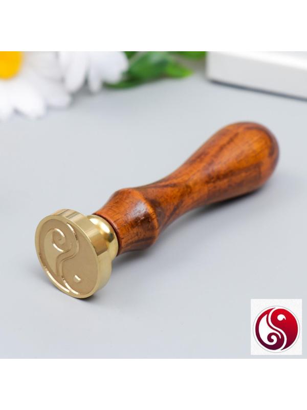 Печать для сургуча с деревянной ручкой 