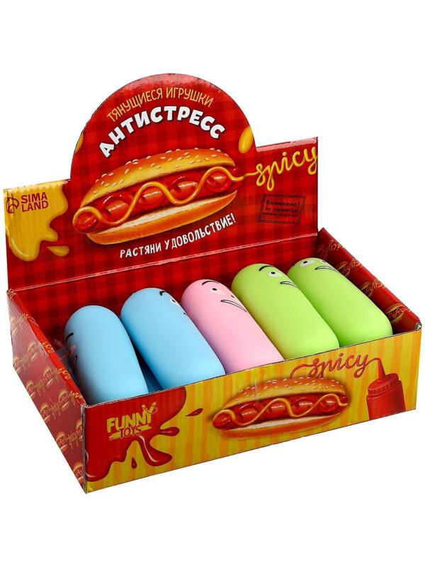 Тянущаяся игрушка-антистресс «Сосиска», цвета МИКС